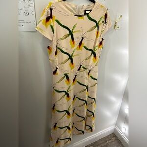 Alexia Admor yellow printed dress size 10